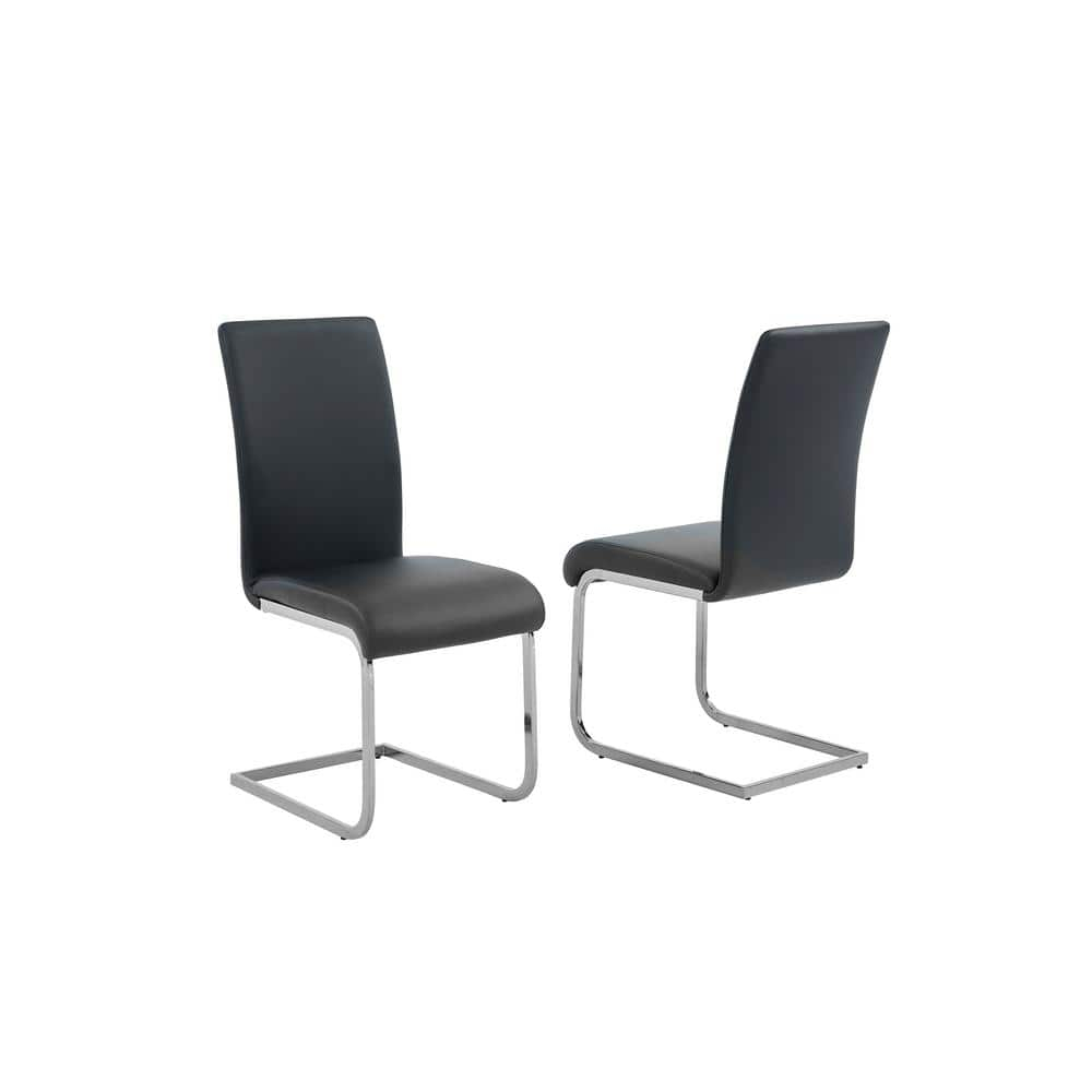 Best Master Furniture's Mirage Faux-Leather Dining Chairs (Set of 2)