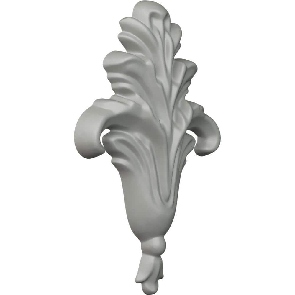 Small Primed Polyurethane Foliage Onlay Accent Piece