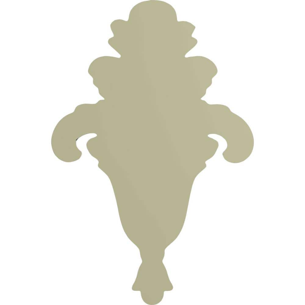 Small Primed Polyurethane Foliage Onlay Accent Piece