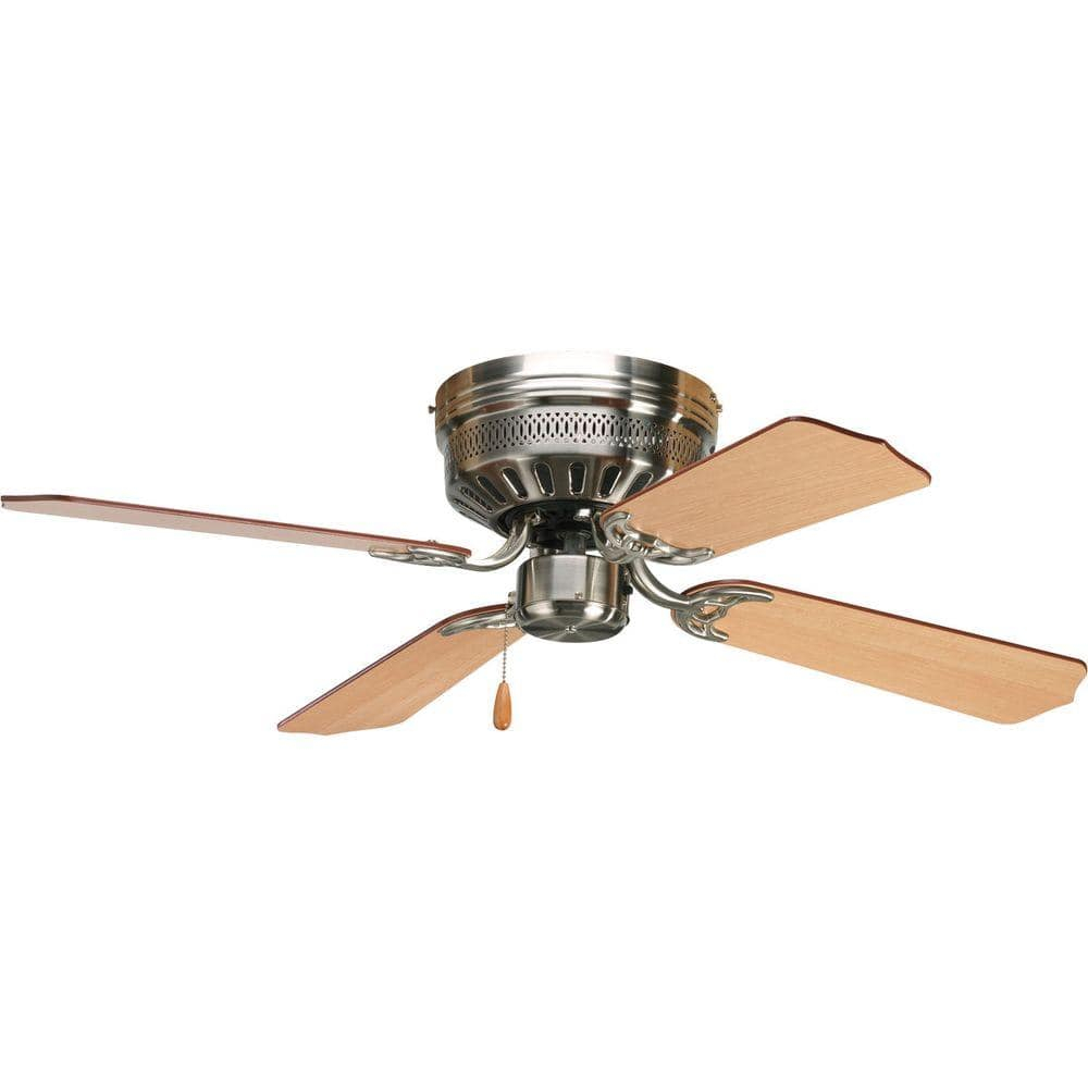 P2524-09-Progress Lighting-AirPro Hugger - Wide - Ceiling Fan in Transitional style - 42 Inches wide by 8.31 Inches high-Brushed Nickel Finish