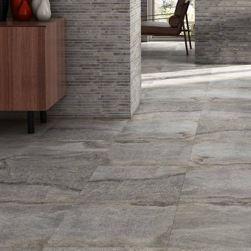 23.62in. x 47.24in. Matte Limestone Look Porcelain Floor and Wall Tile (15.49 Sq. Ft./Case)