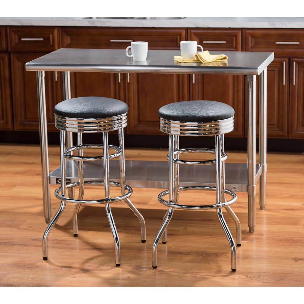 Trinity  30" Swivel Stool, Chrome