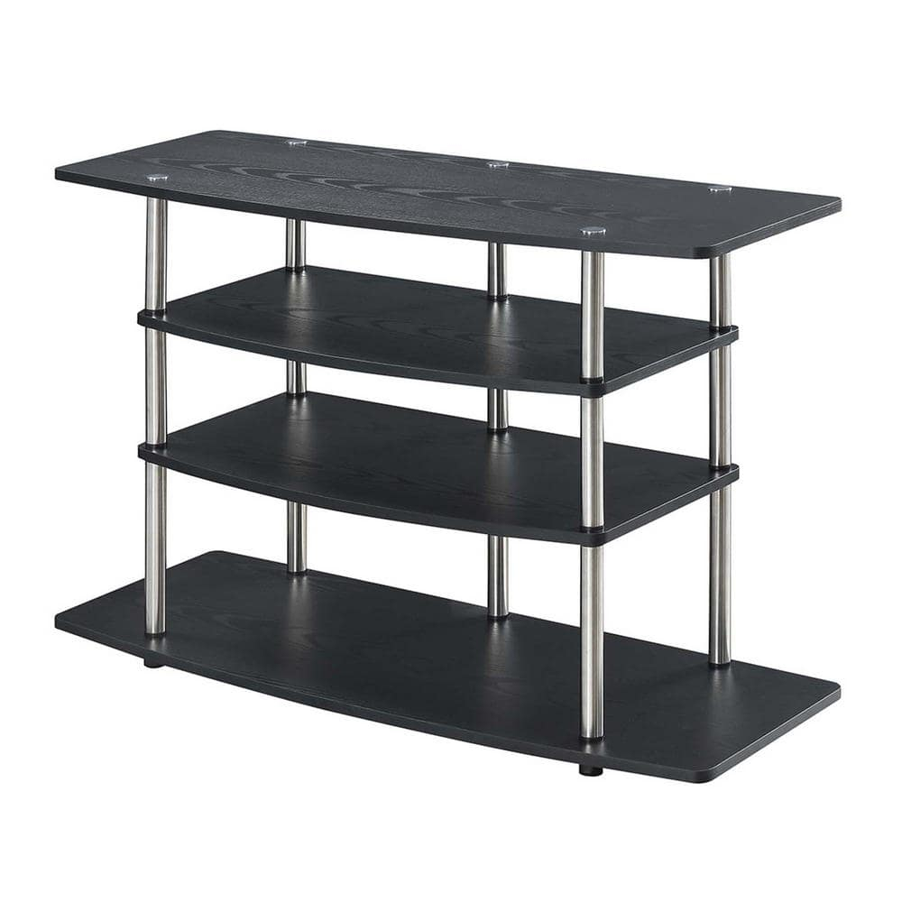 Convenience Concepts Designs2Go No Tools Wide Highboy TV Stand, Black