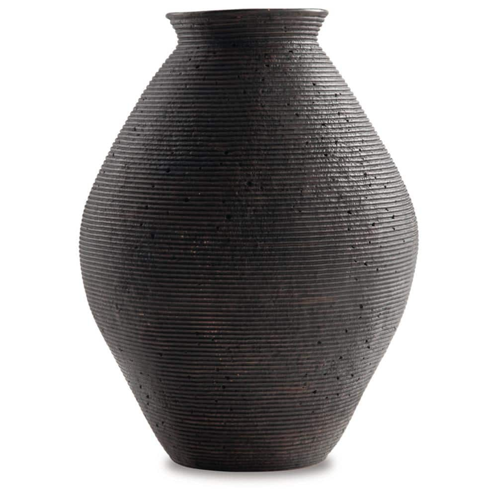 Signature Design by Ashley Casual Hannela Vase  Antique Brown