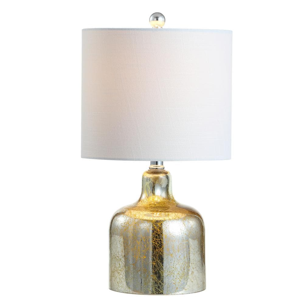 Gemma 19 in. Gold Glass Bell LED Table Lamp
