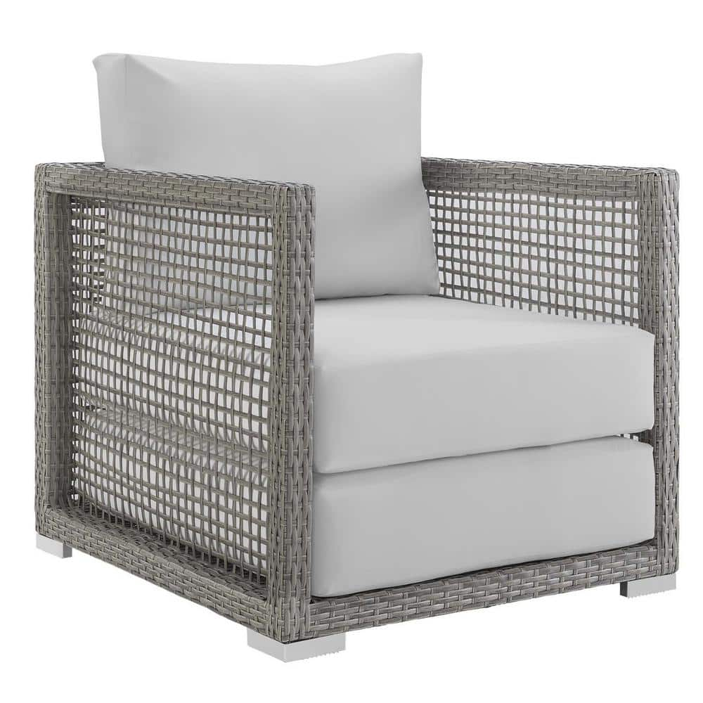 Modway Aura Outdoor Patio Rattan Armchair, Multiple Colors
