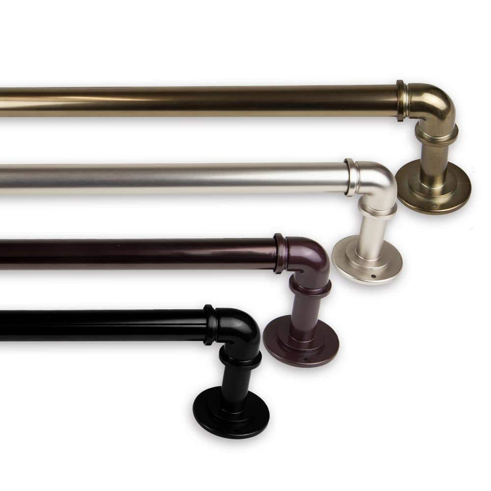 Rod Desyne 1 inch Blackout Curtain Rod, 84 x 120, Bronze