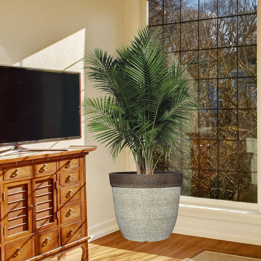 Coventry 11.5 in. Dia Drop-In Resin Planter for Indoor Plants HD1-1026