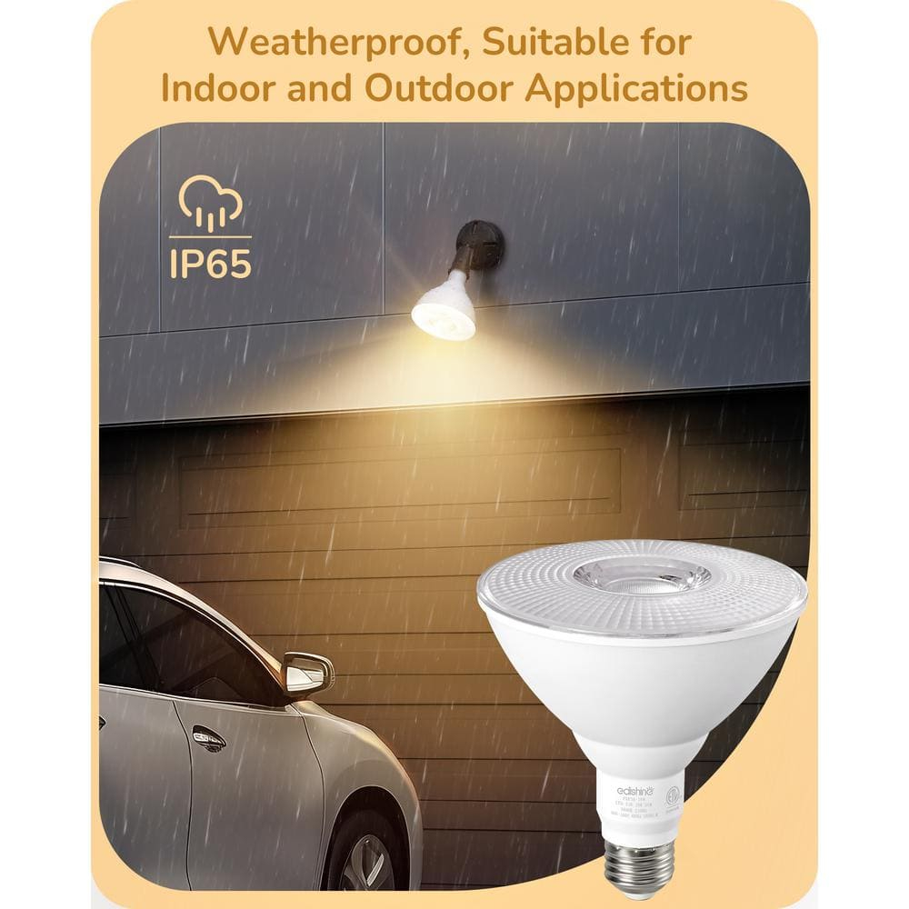 120-Watt Equivalent White Frosted Dimmable LED Flood Light Bulb