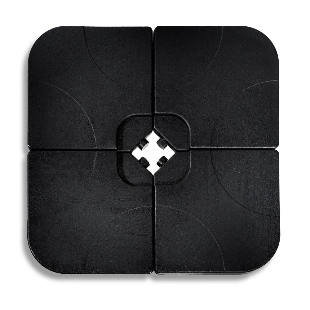 4-Piece Set Cantilever Umbrella Base Water Weights for Offset Umbrellas (Square Corner)
