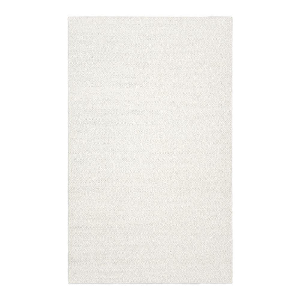Chatham Contemporary Flatweave Ivory 5 ft. x 8 ft. Hand Woven Area Rug