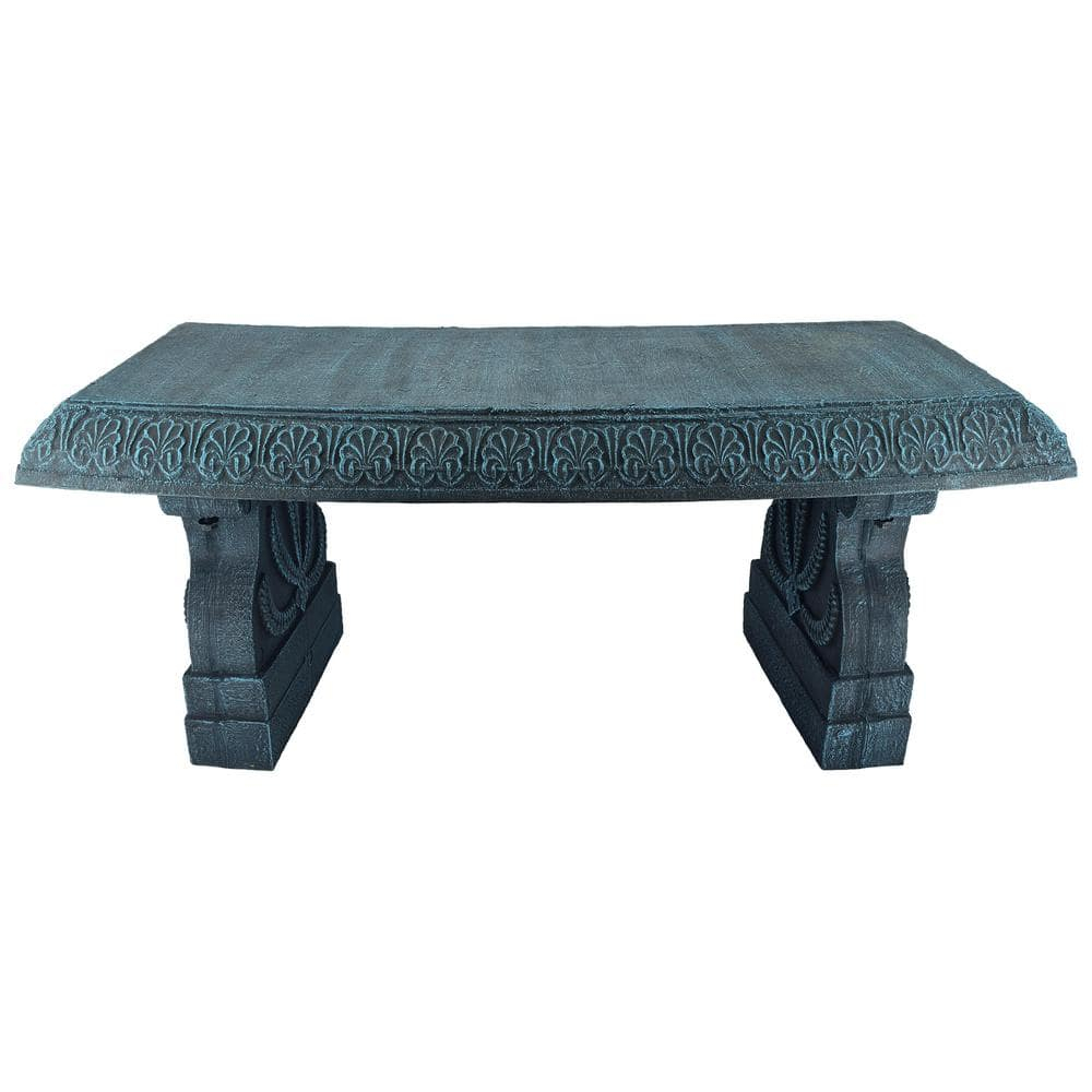 Arcadia Garden Products Fiber clay bench Dark blue 15-Inches x 17-Inches