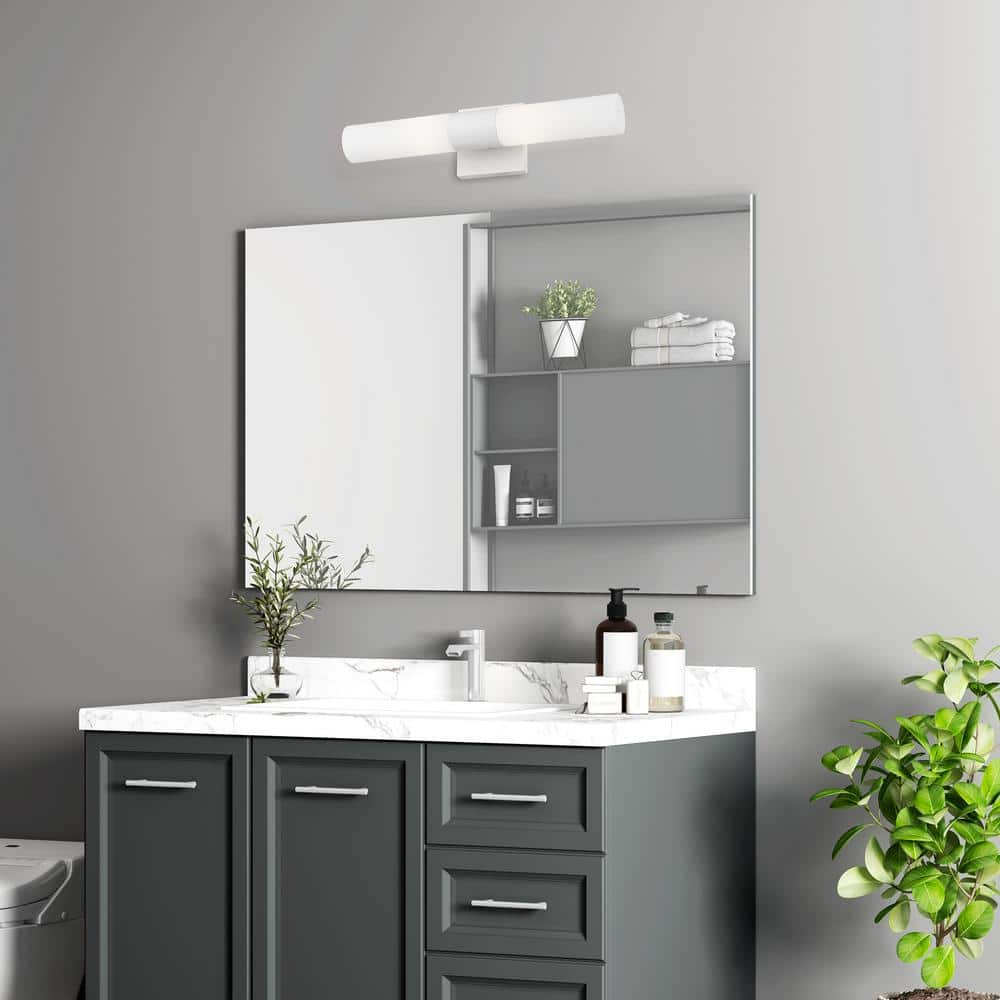 Livex Lighting Textured White ADA 2-Light Vanity Sconce