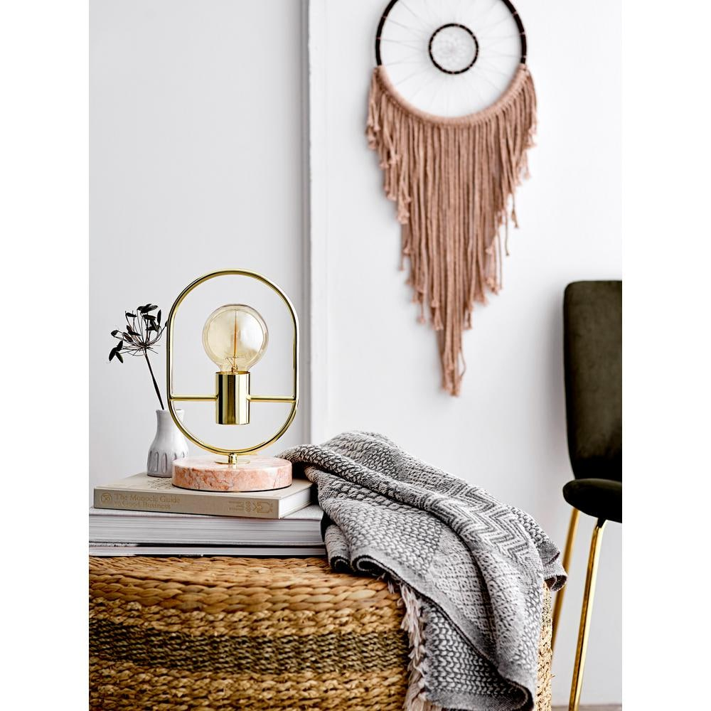 Grey Cotton Blend Knit Throw with Fringe