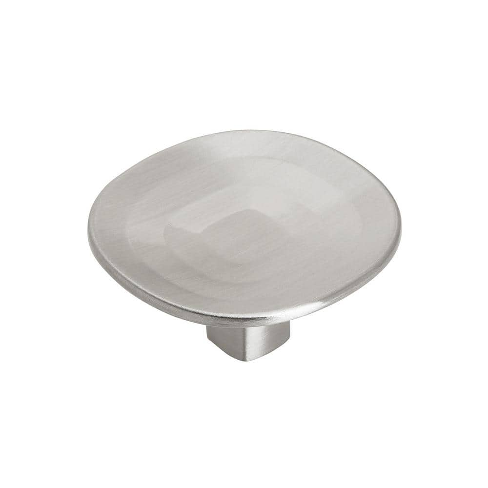 Concentric 1-9/16 in. (40mm) Modern Satin Nickel Round Cabinet Knob