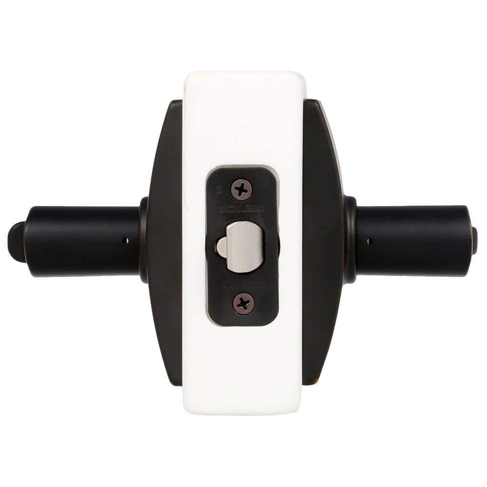 SCHLAGE F51A LAT 716 CEN Latitude Lever with Century Trim Keyed Entry Lock, Aged Bronze