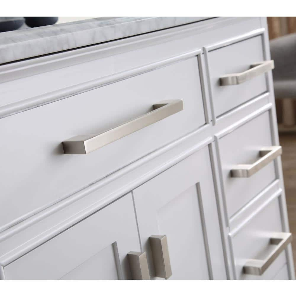 Ari Kitchen & Bath Danny 42" Solid Wood Bathroom Vanity in White