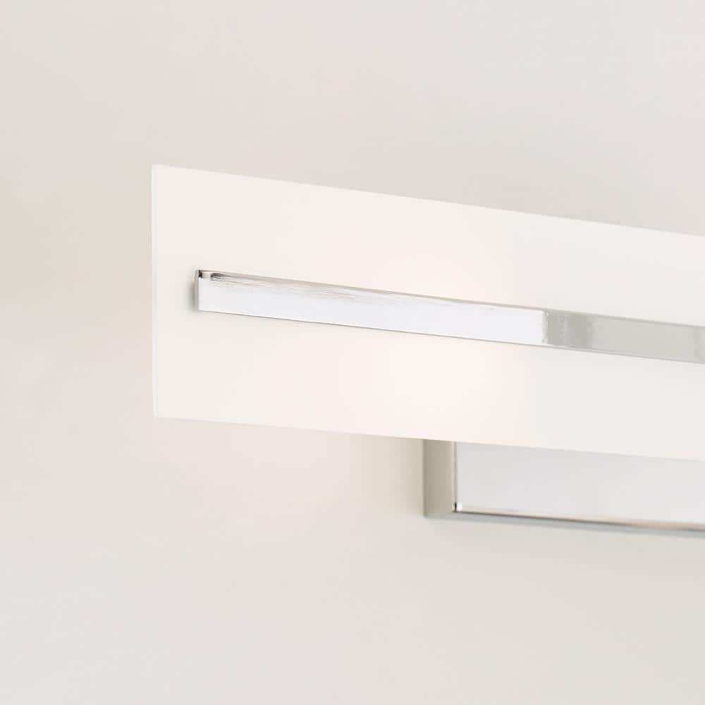 Dex Chrome 2-Light Outdoor Vanity with Satin Etched Glass