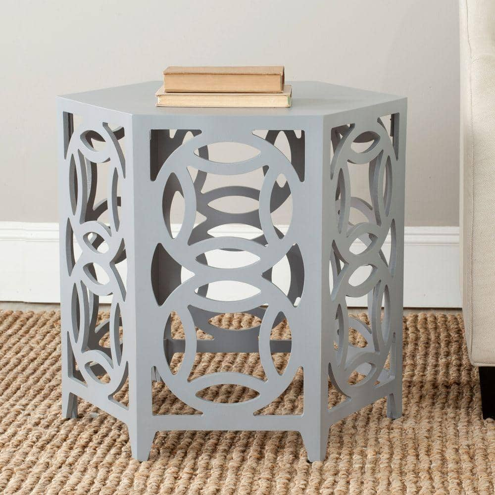 Safavieh American Homes Collection Natanya Pearl Taupe Side Table