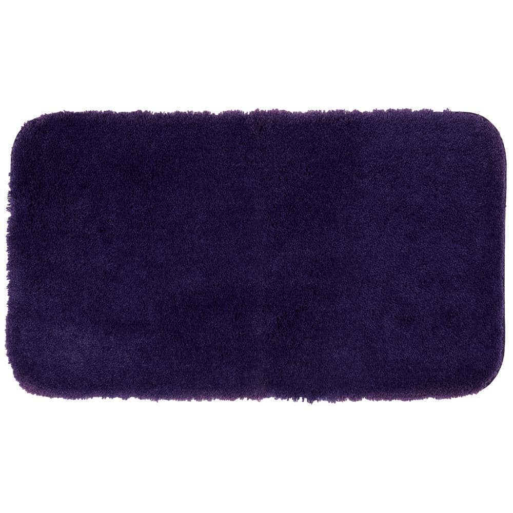 Mohawk Home Pure Perfection Nylon Bath Rug Scatter, Plum 1'5" x 2'