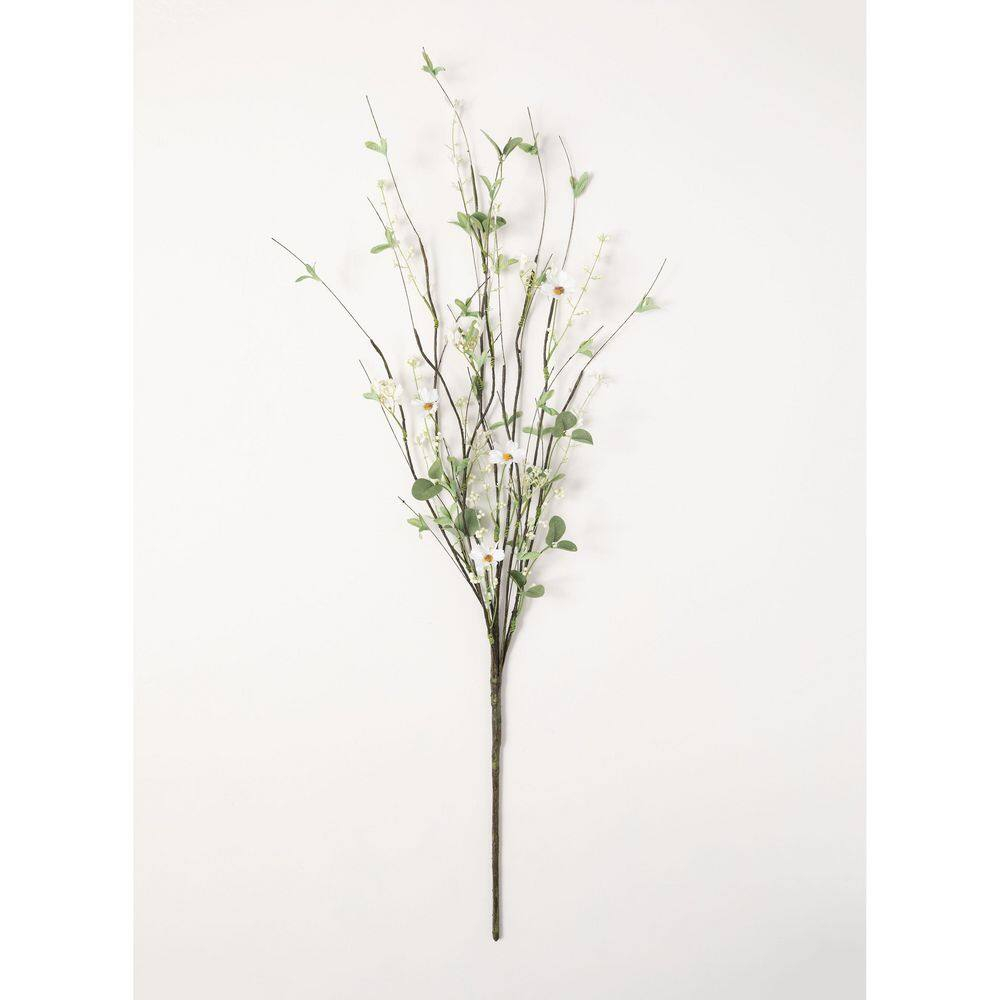 Sullivans Artificial Daisy and Eucalyptus Stem 44.5"H Green