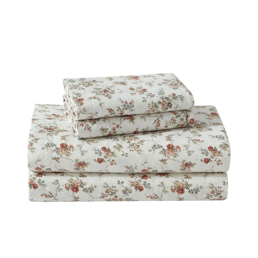 Laura Ashley Laura Ashley Cotton Flannel Cozy Sheet Sets