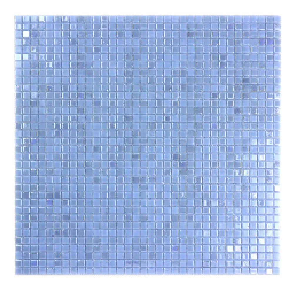 Galaxy 0.3125 in. x 0.3125 in. Iridescent Glass Pressed Edge Tiny Square Mosaic Wall Pool & Floor Tile