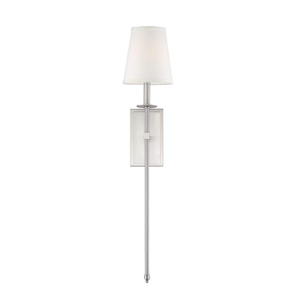 Savoy House Monroe 1 - Light Wall Light in  Satin Nickel