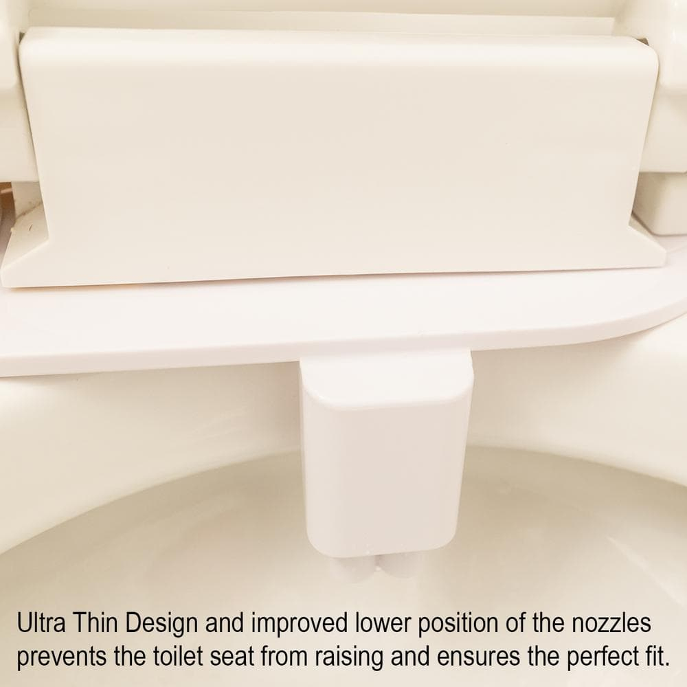 Push Button Bidet Attachment With Dual Nozzles