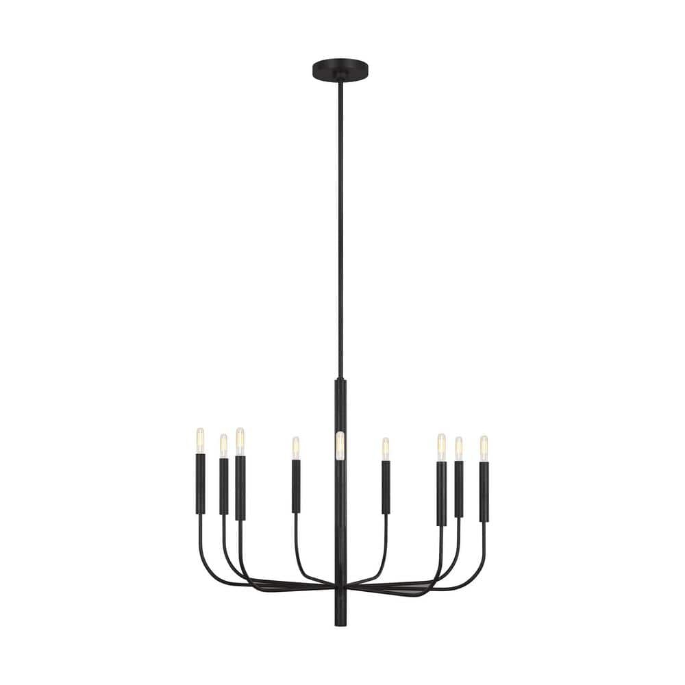 Ellen DeGeneres Brianna Aged Iron 9-Light Traditional Chandelier