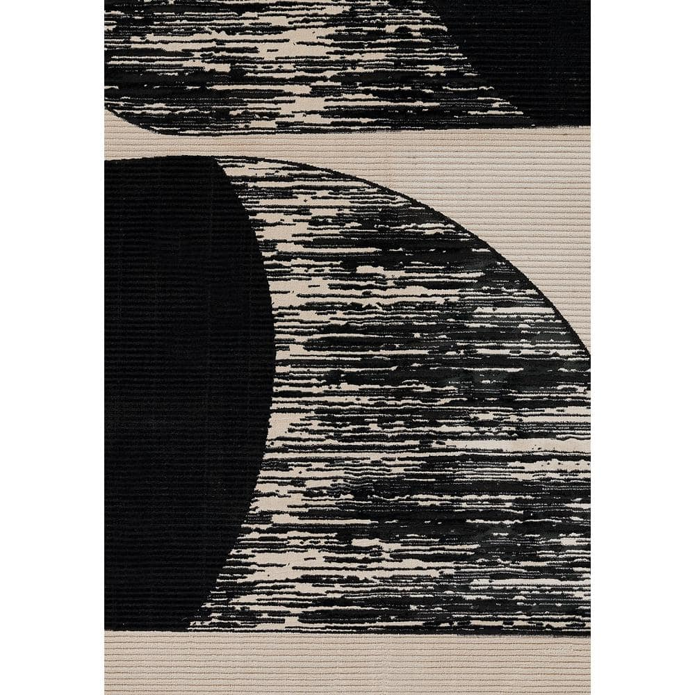 Momeni Xander Polyester Blend Geometric Ivory Area Rug 7'10" X 9'10"