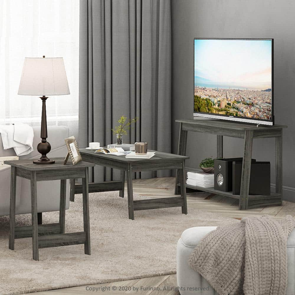 Furinno Beginning Coffee Table, French Oak Grey 18040GYW