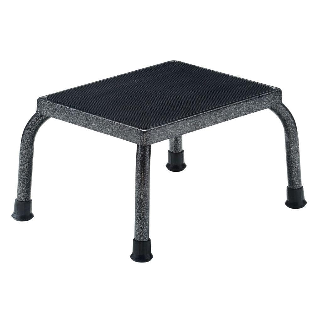 Drive Medical Step Stool, Steel Frame, Ribbed Rubber Platform, 9 Inches High, 11 x 14 Inch Platform, 300 lbs. Weight Capacity