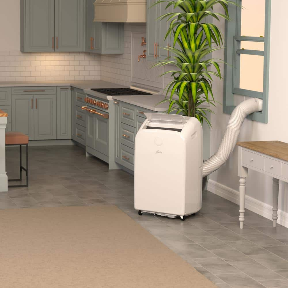 Hunter Fan 10000 BTU (8000 SACC DOE) 450 Sq Ft Portable Dual Heater/Air Conditioner, White