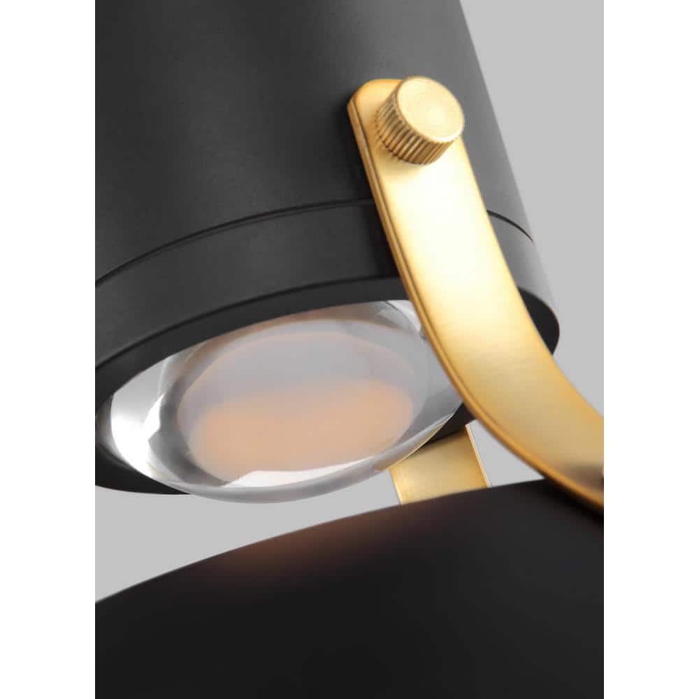 Brynne Matte Black LED Bowl Pendant for Indoor/Outdoor Use