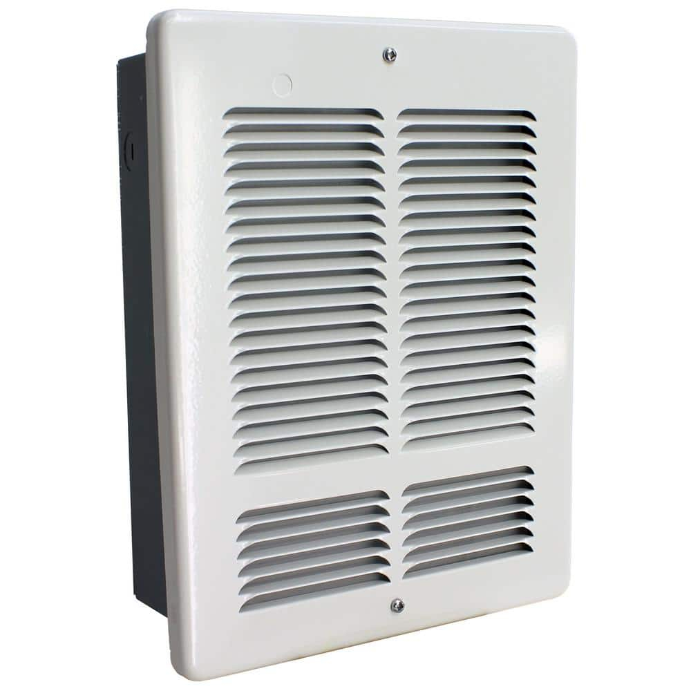 White Forced Air Wall Heater with Automatic Shut-off