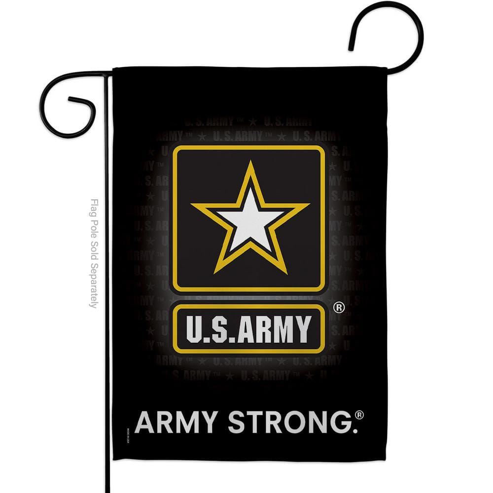 Breeze Decor 58061 Military U.S. Army 2-Sided Impression Garden Flag - 13 x 18.5 in.