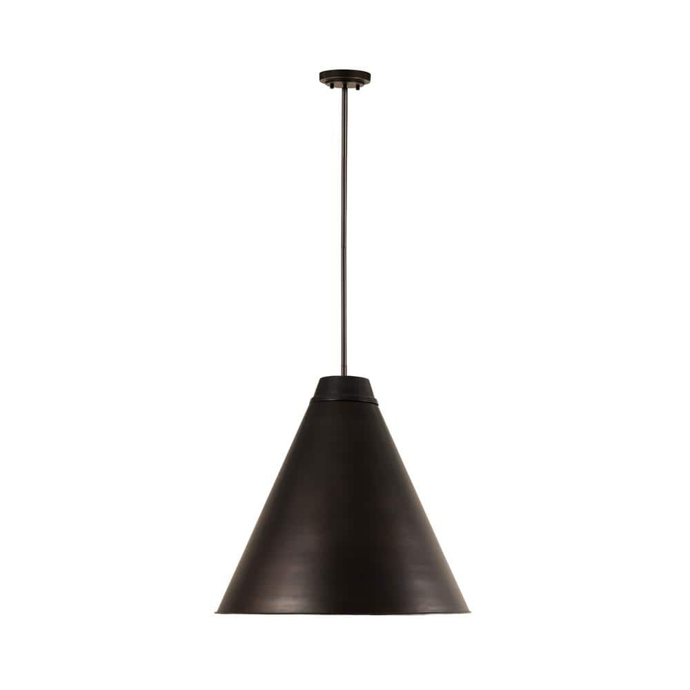 Z-Lite Eaton 1 - Light Pendant in  Matte Black