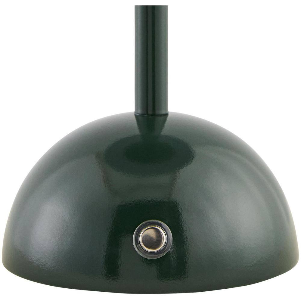 Livabliss Mayotte Portable Table Lamp, 12-inch, Dark Green