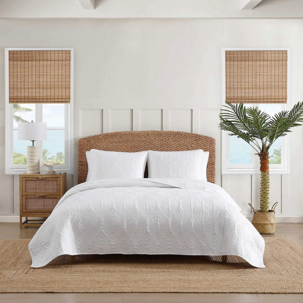 Tommy Bahama Home Tommy Bahama Line Palm Cotton White Quilt Set