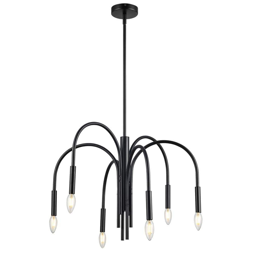 Dainolite - Callway - 6 Light Chandelier In Contemporary Style-18 Inches Tall