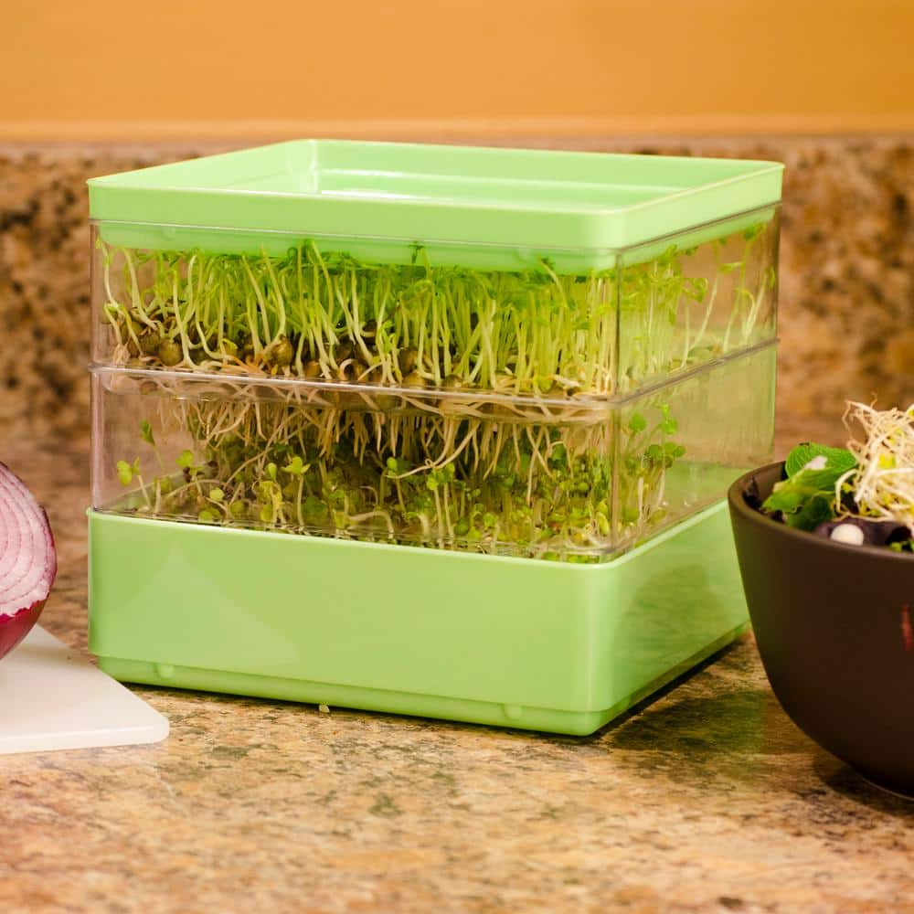 Gardens Alive! Seed Sprouter Growing Kit - Grow 2 levels for sprouts - Seeds Not Included