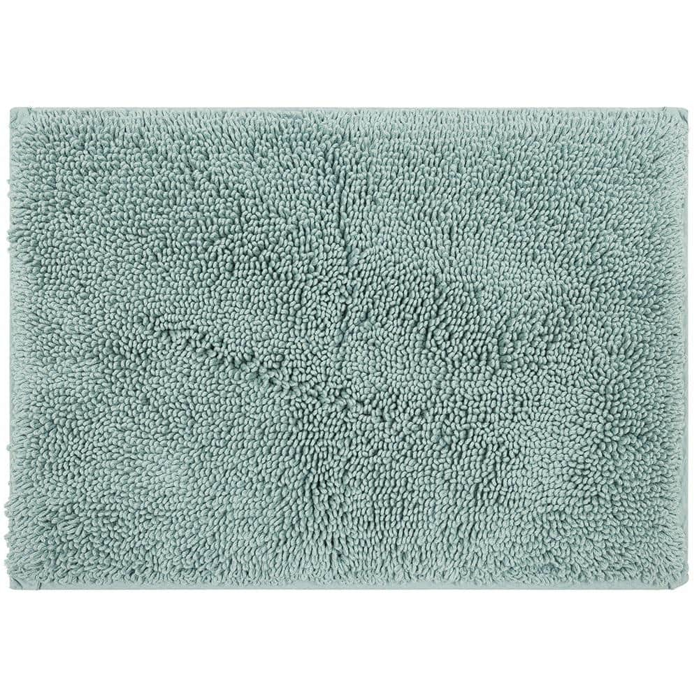 Classic Cotton Glacier Blue 2'3" x 3'9" Bath Mat