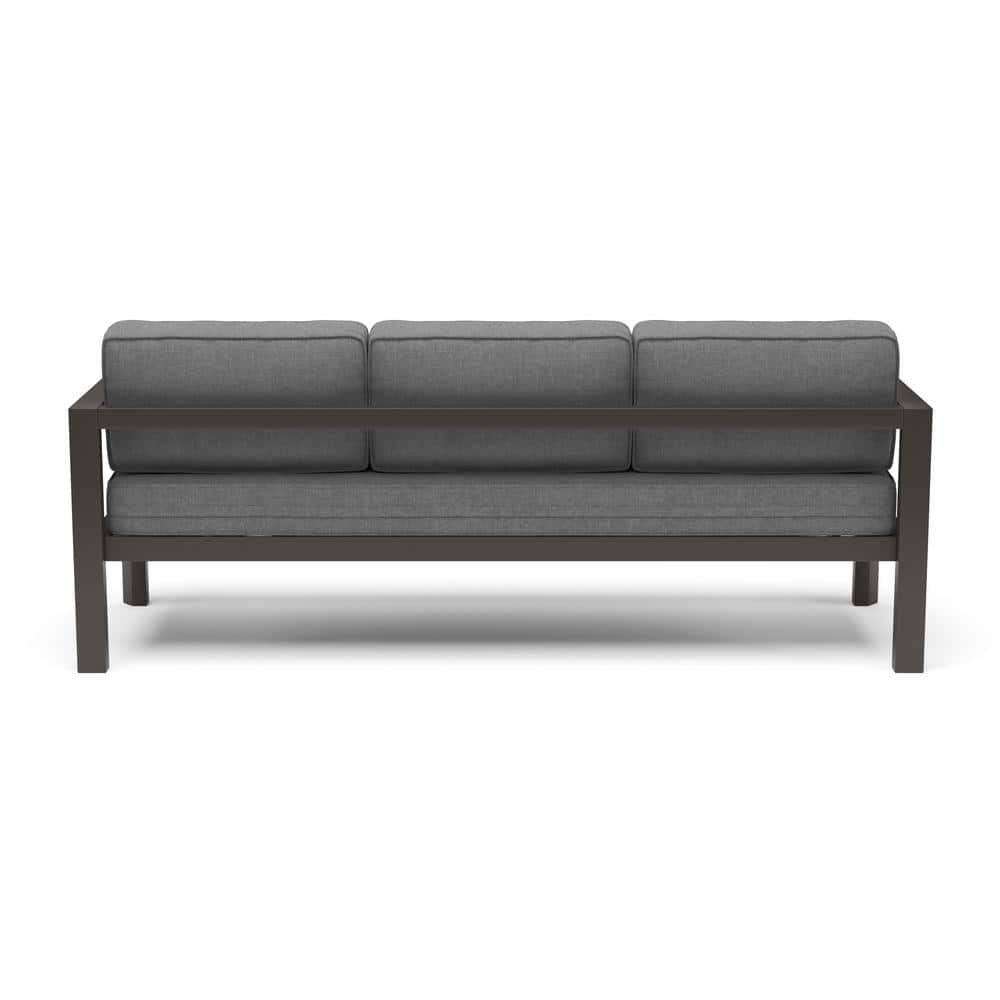 Homestyles Grayton Gray Aluminum Outdoor Aluminum Sofa