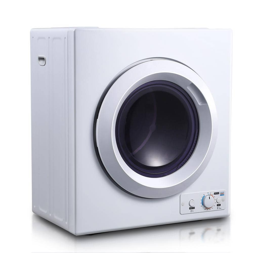 2.7 cu.ft Compact Clothes Dryer, 2 Temperatures, Dries Up to 14.4 lbs of Clothes, 1400W Small Dryer Machine with Stainless Steel Tub, Suitable for Home, Dorm, RVs