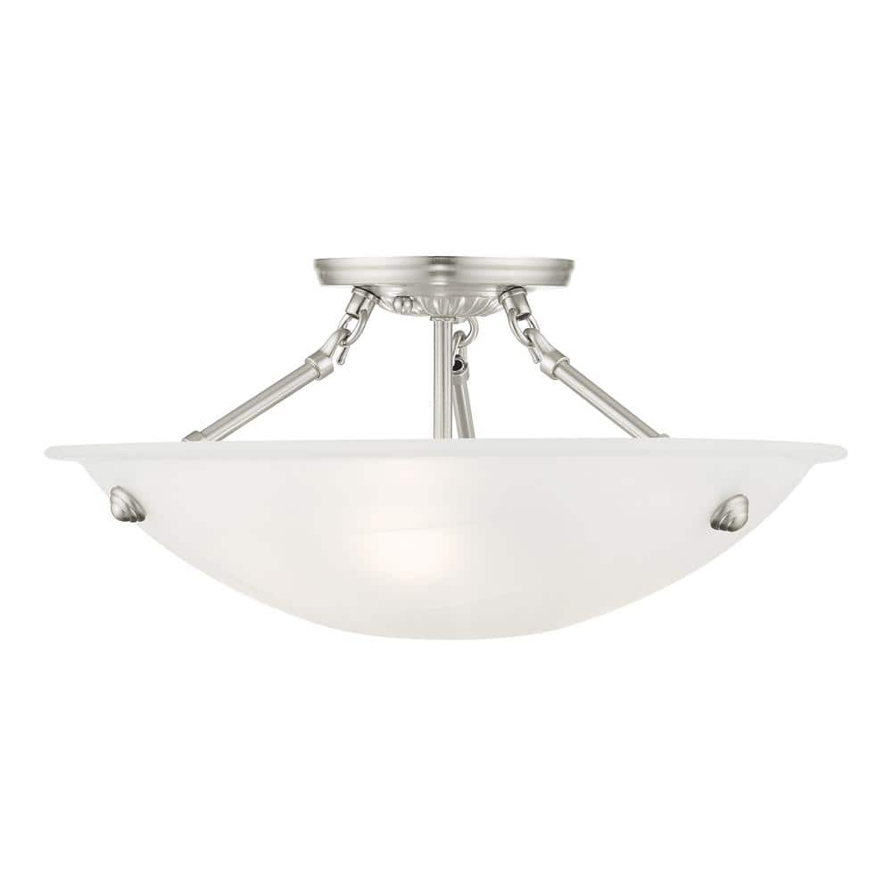Livex Lighting - Oasis - 3 Light Flush Mount in Contemporary Style - 16 Inches