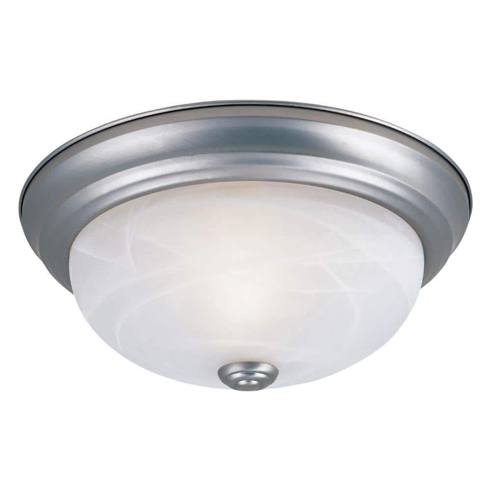 Designers Fountain 11 inch 2-Light Pewter Flush Mount Ceiling Light, 1257S-PW-AL