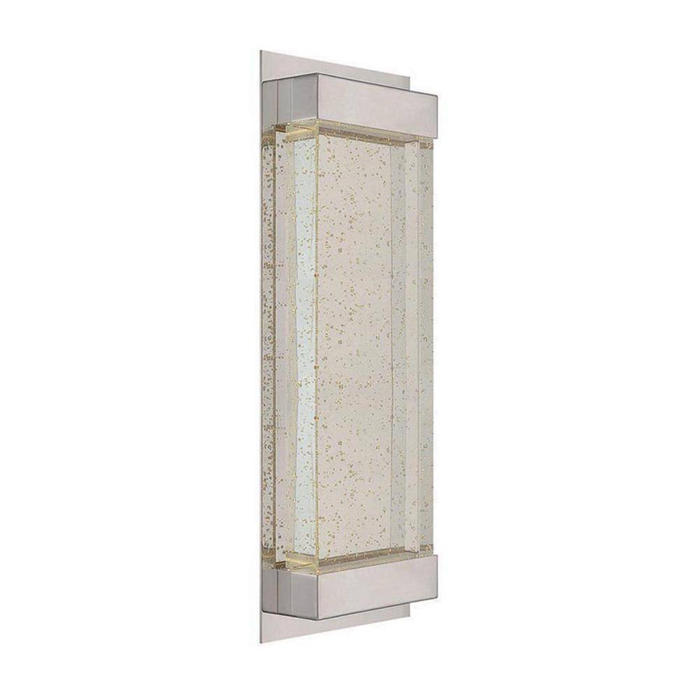 Mythical 18" Polished Nickel LED Wall Sconce with Dimmable Crystal
