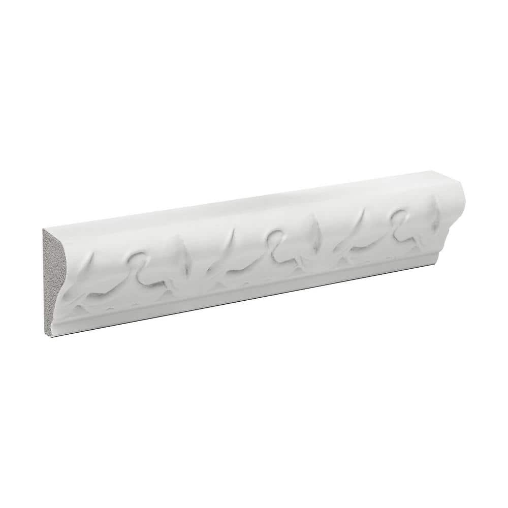 1-3/8 in x 7/8 in x 6 in Long Lambs Tongue Recycled Polystyrene Panel Moulding Sample