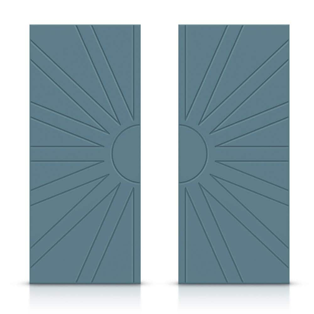 Calhome Hollow Paneled Painted Sliding Closet Doors